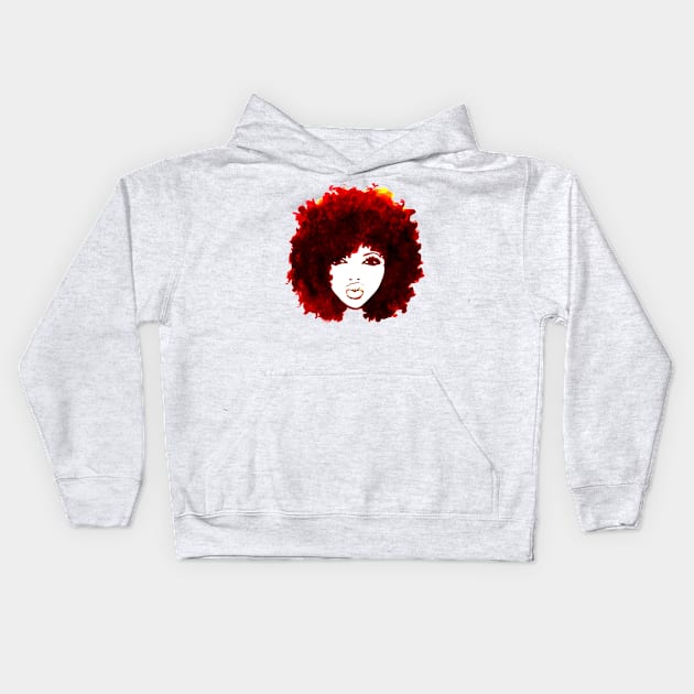 Autumn Afro Natural Hair Curly Hair Tshirt/Tees Kids Hoodie by EllenDaisyShop